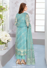 Ramsha Unstitched Embroidered Organza Collection - 2025 WC-421
